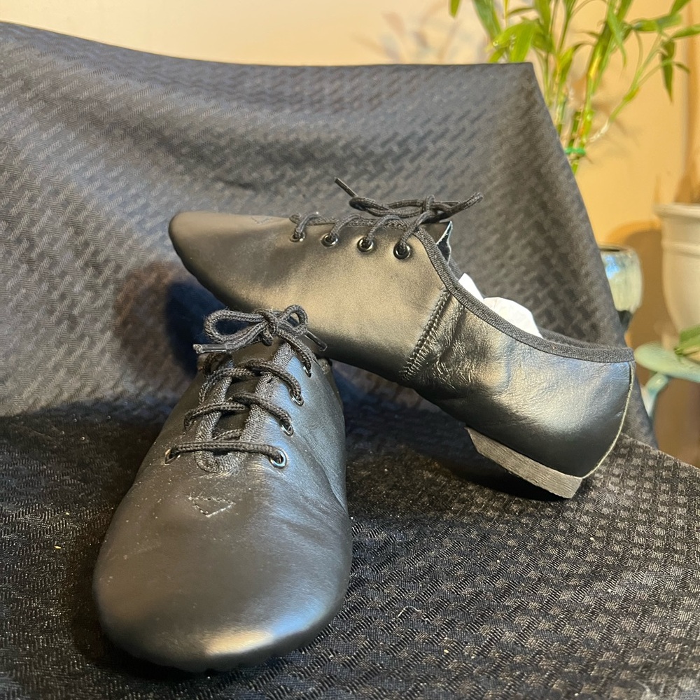 Capezio Black Leather Flats
